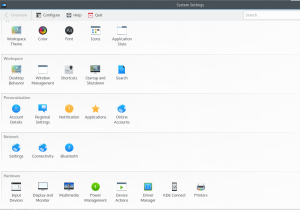 Note "Driver Management" icon in hardware section.
