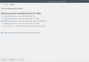 Choose the nvidia proprietary driver. (352 recommended)